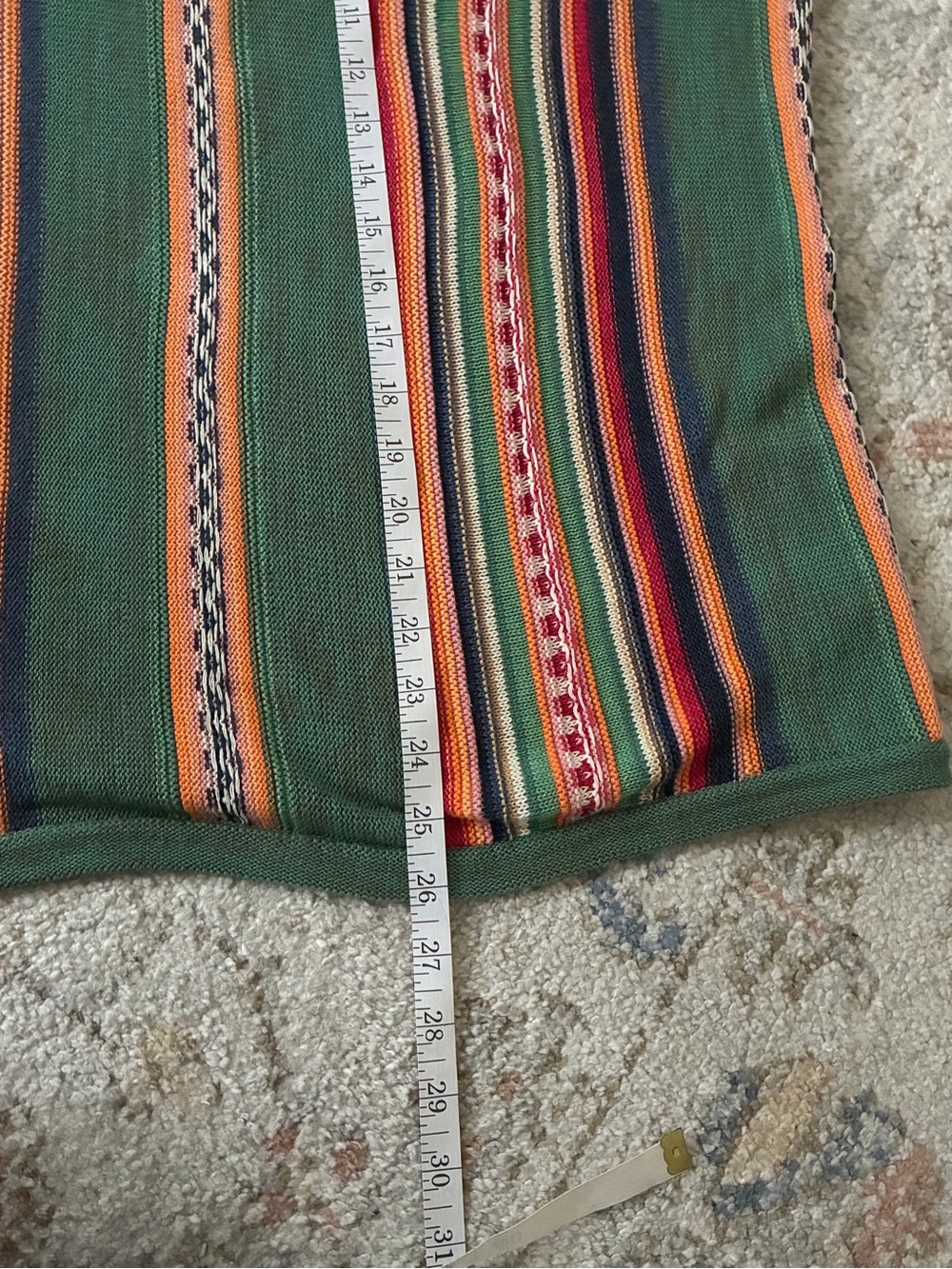 Vintage Chaps Southwestern Striped Knit Sweater - Size L - Picture 4 of 6
